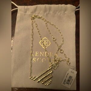 Kendra Scott Rylan Pendant Necklace Gold New